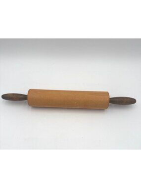 Vintage Wooden Rolling Pin Kitchen Tool Baking Pastry or Farmhouse Decor 18”